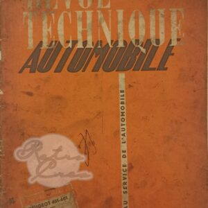 Revue Technique RTA Peugeot 401, 601