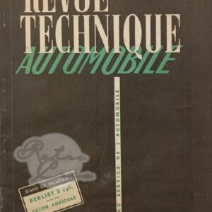 Revue Technique RTA Berliet GLR 8, PCK R, PLR 8, TLR 8