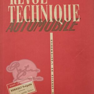Revue Technique RTA Renault Frégate
