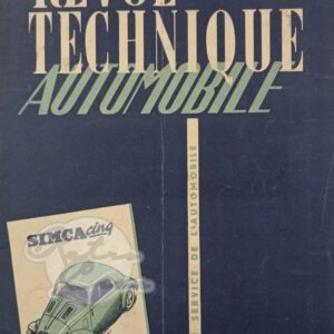 Revue Technique Etude RTA Simca 5