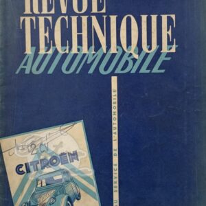 Revue Technique Etude RTA Citroën 2CV