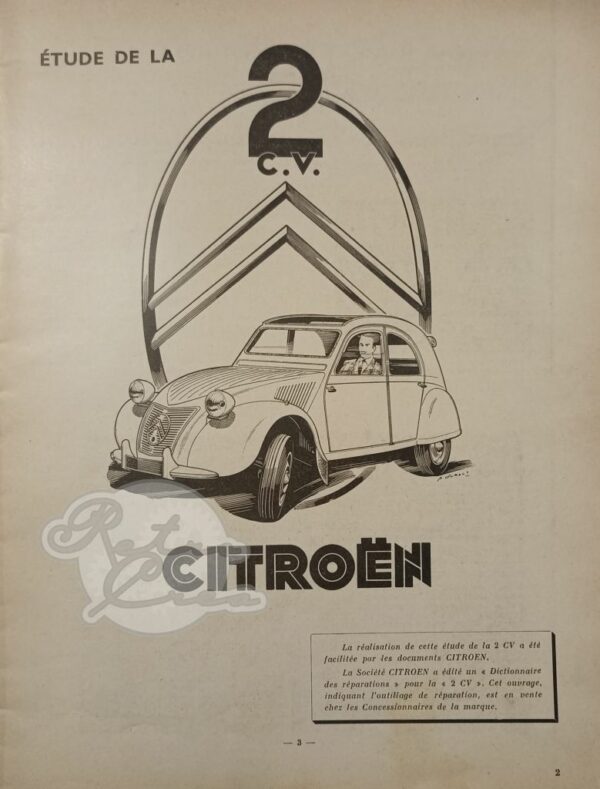 Revue Technique Etude RTA Citroën 2CV - Image 2