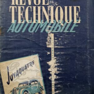 Revue Technique Etude RTA Renault Juvaquatre