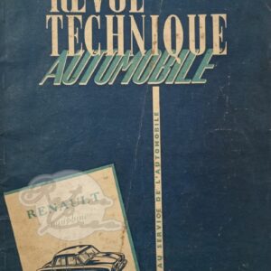 Revue Technique Etude RTA Renault Dauphine 56-58