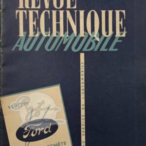 Revue Technique Etude RTA Ford Vedette Comete 12 et 13CV