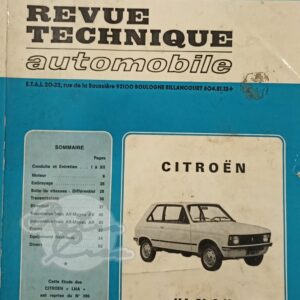 Revue Technique Etude RTA Citroën LNA