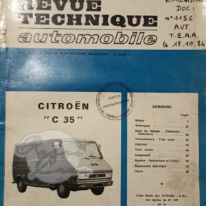Revue Technique Etude RTA Citroën C35
