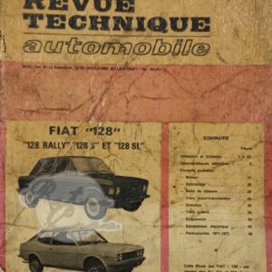 Revue Technique Etude RTA Fiat 128