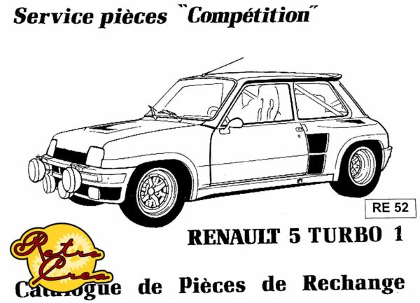 Catalogue Pièces Renault R5 Turbo 1