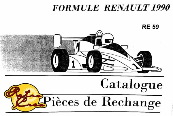 Catalogue Pièces Renault Formule Renault 1990