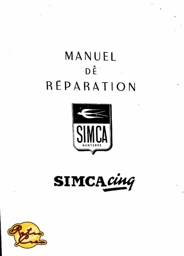 Manuel Réparation Simca Simca 5